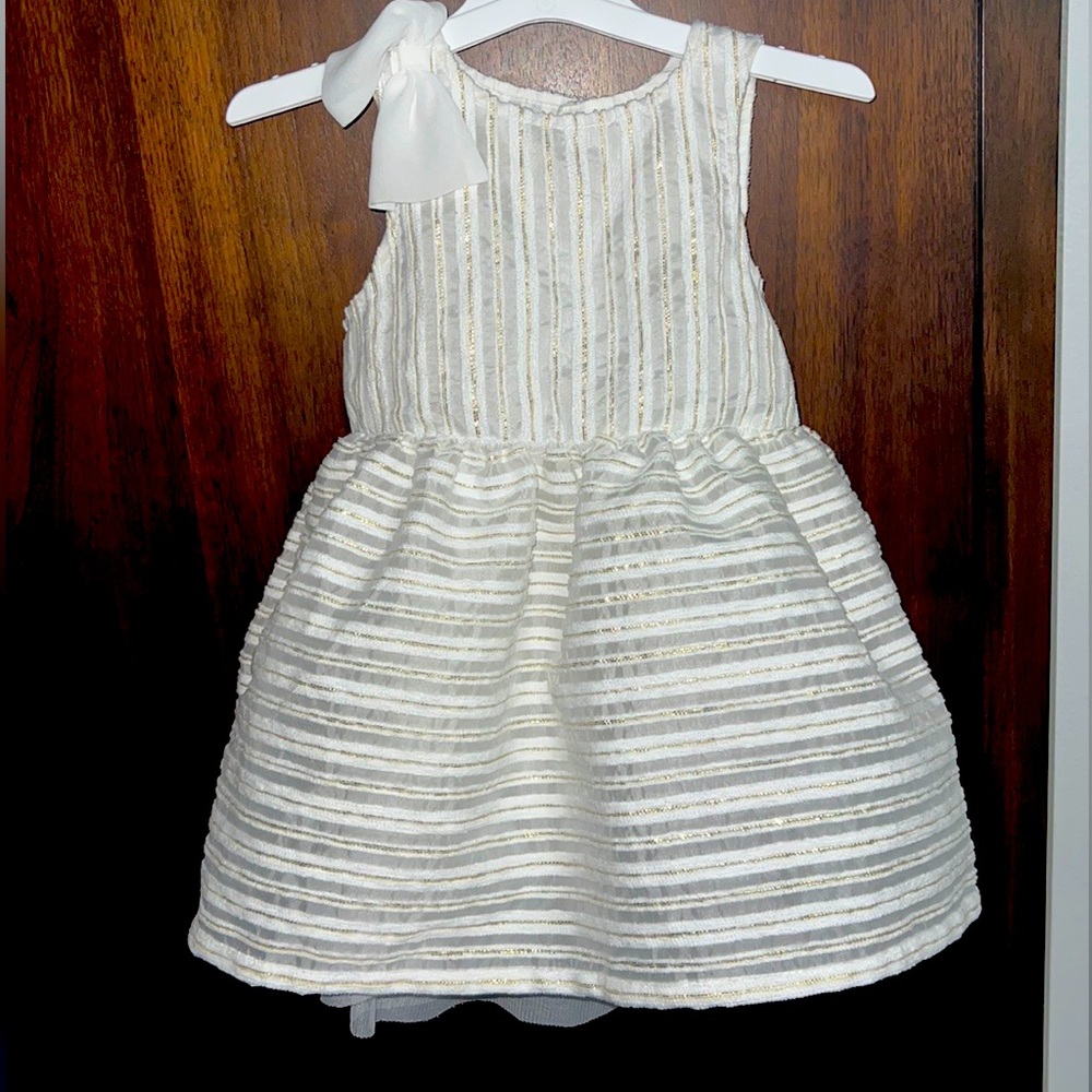 Gold and White Dress